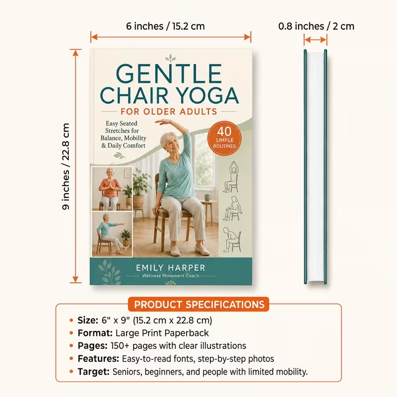 โยคะบนเก้าอี้สำหรับผู้สูงอายุ  - Health Wellness Yoga บทวิจารณ์และราคา